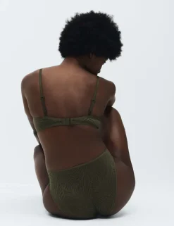 Body Lace Wired Demi Cup Bra (A-E)