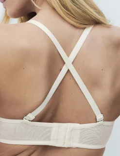 Body Lace Wired Strapless Bra (A-E)