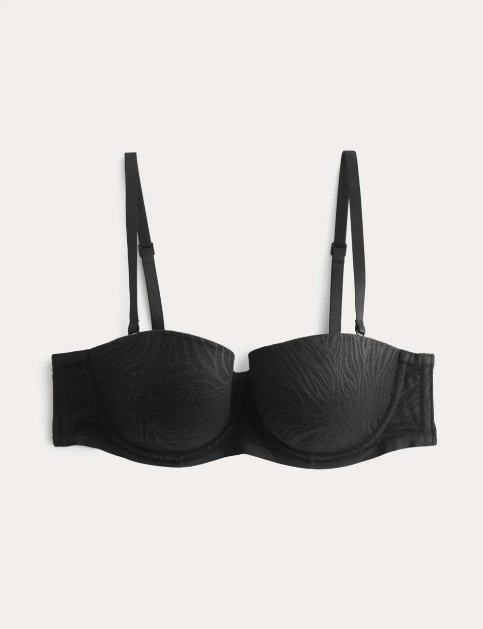 Body Lace Wired Strapless Bra (A-E)