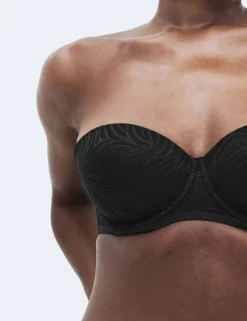 Body Lace Wired Strapless Bra (A-E)