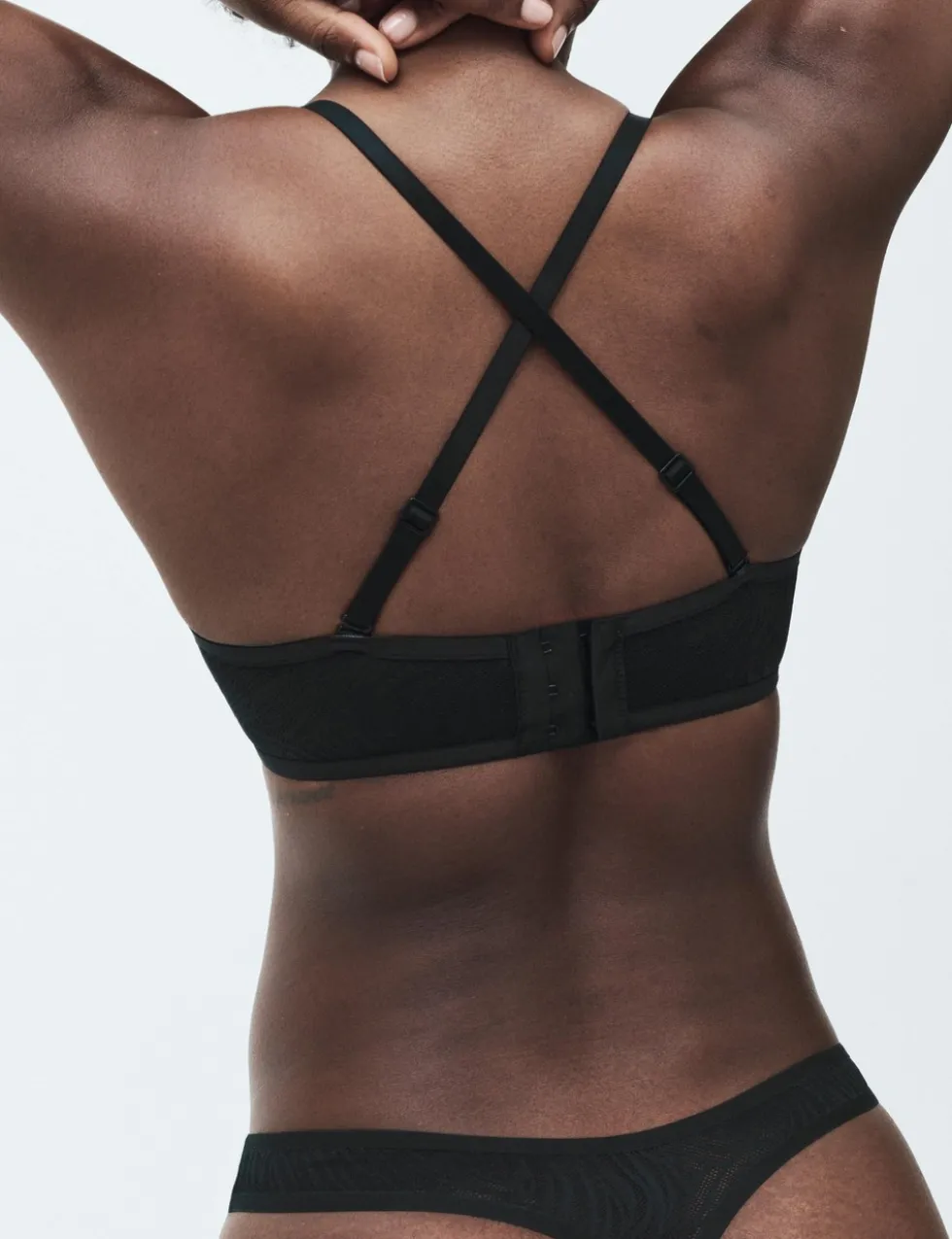 Body Lace Wired Strapless Bra (A-E)