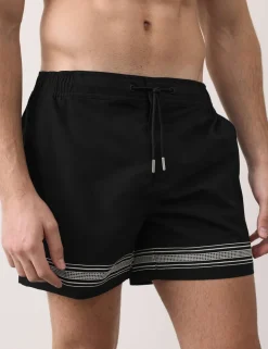 Border Embroidered Swim Shorts