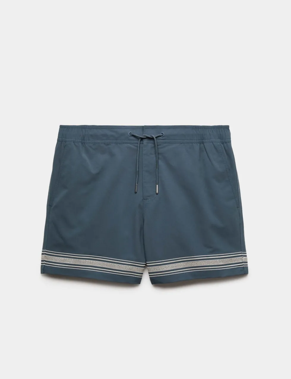 Border Embroidered Swim Shorts