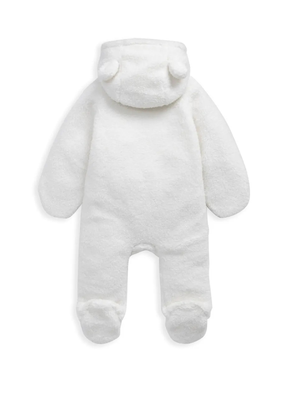 Borg Bear Ears Zip Pramsuit (0-12 Mths)
