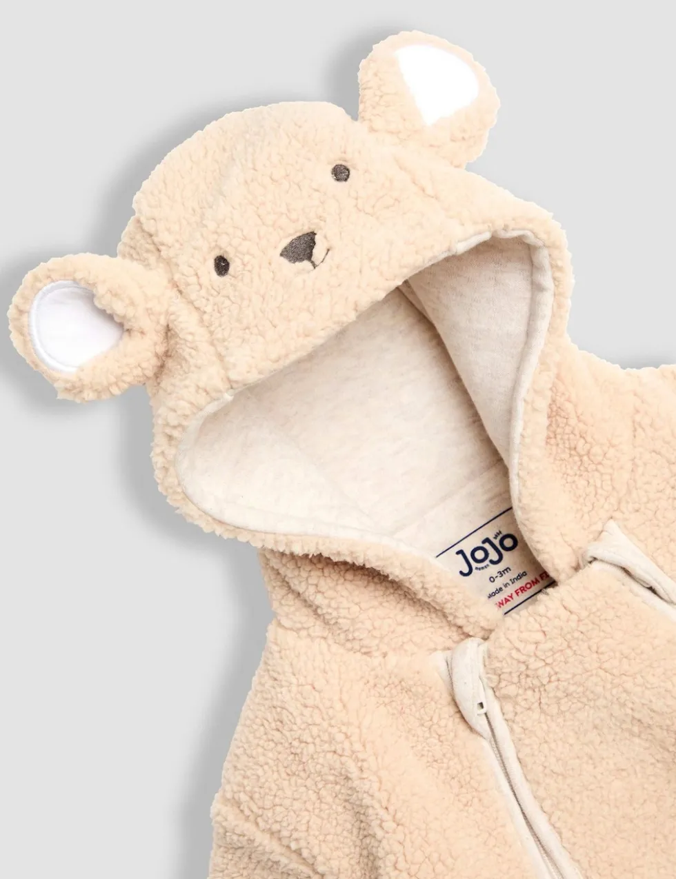 Borg Bear Pramsuit (0-12 Mths)