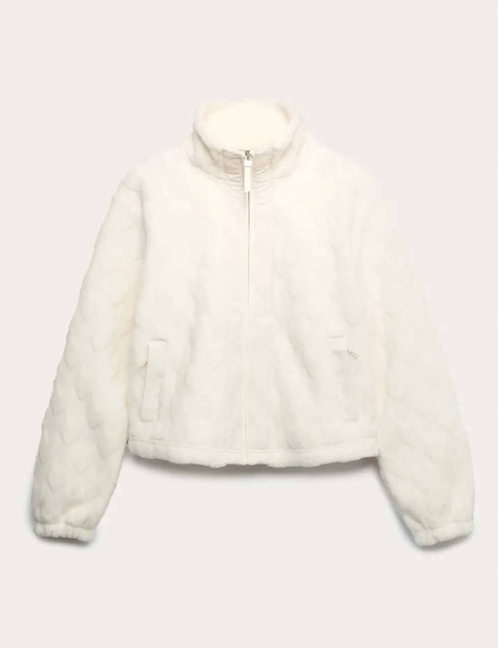 Borg Funnel Neck Fleece Jacket
