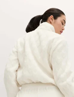 Borg Funnel Neck Fleece Jacket