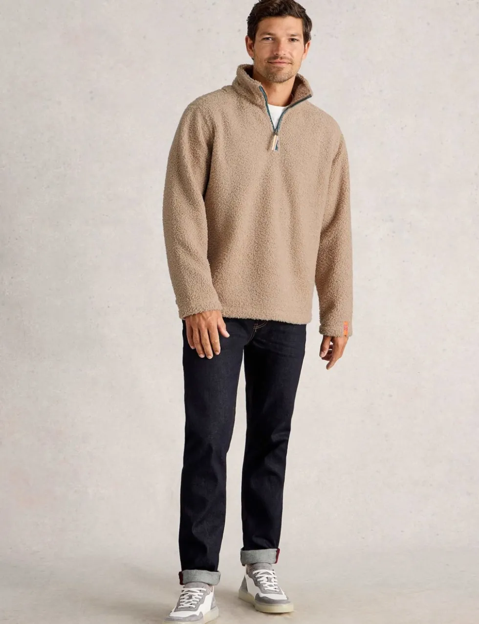 Borg Half Zip Sweatshirt