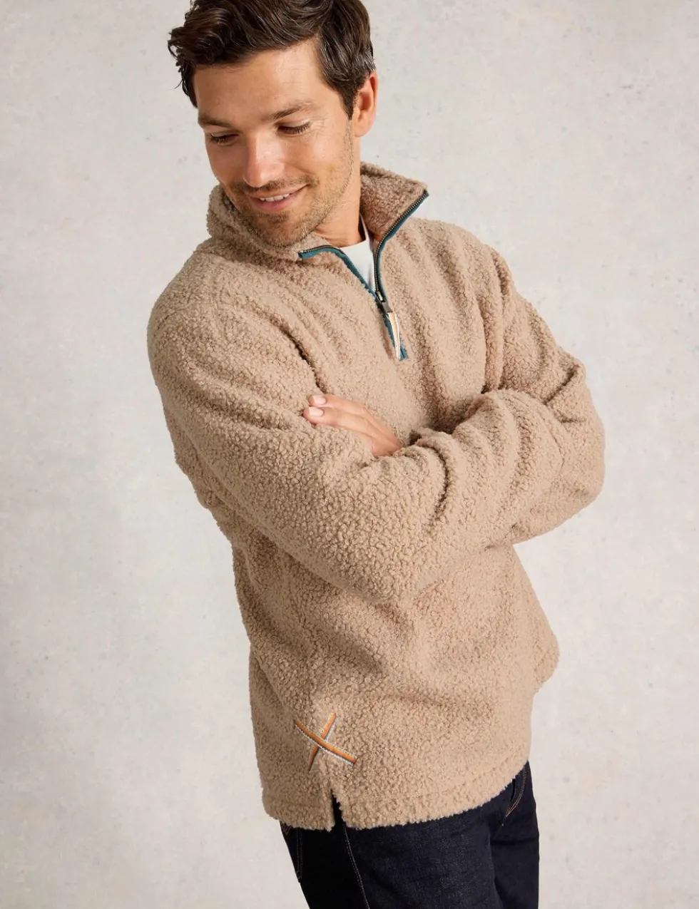 Borg Half Zip Sweatshirt