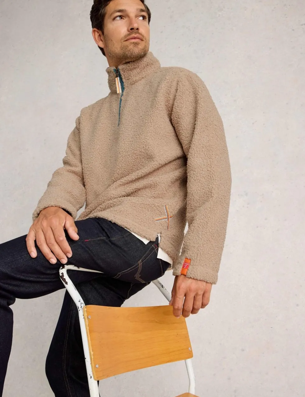 Borg Half Zip Sweatshirt