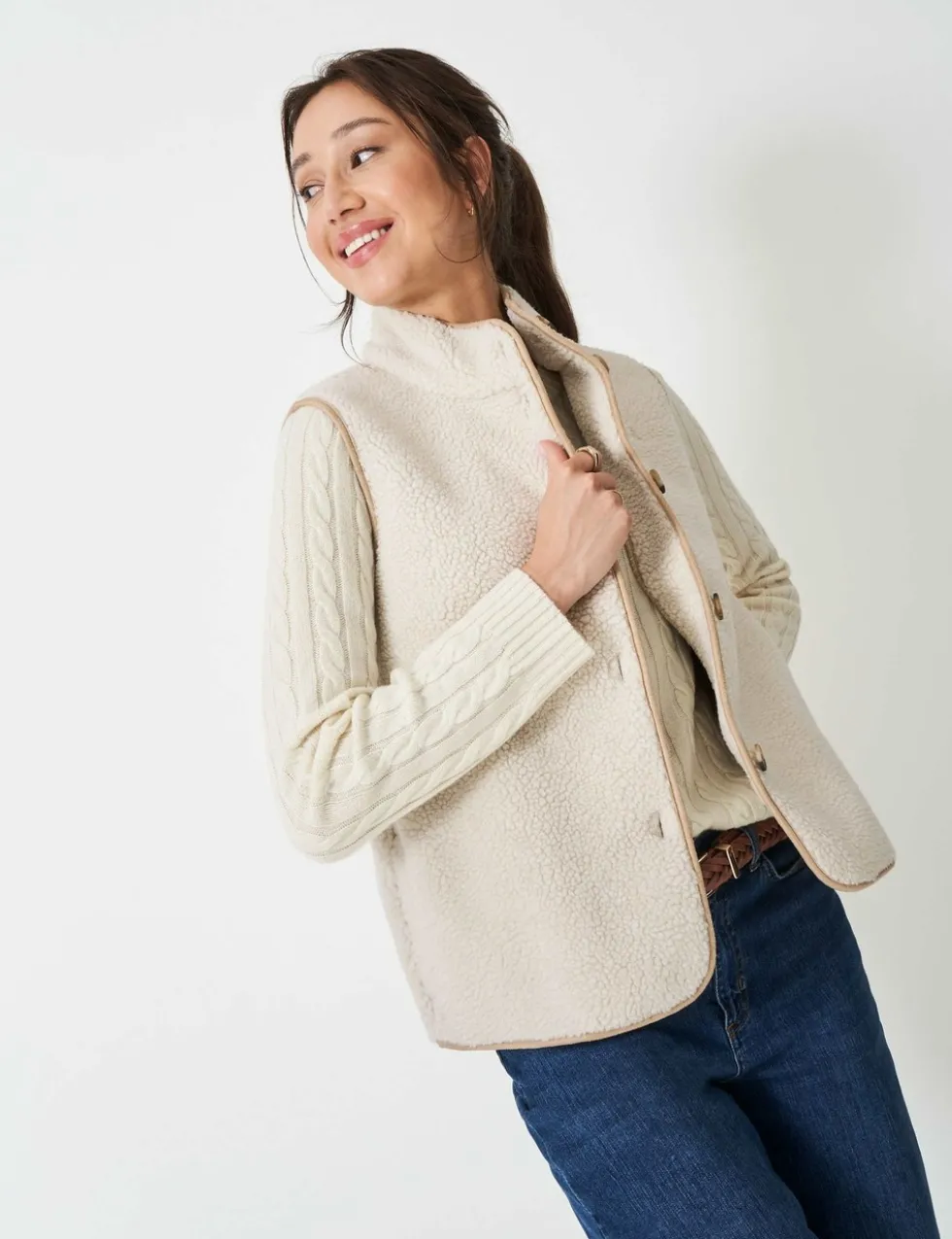 Borg High Neck Gilet