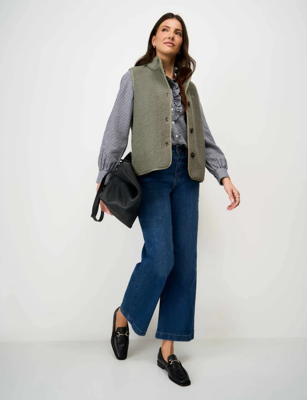 Borg High Neck Gilet
