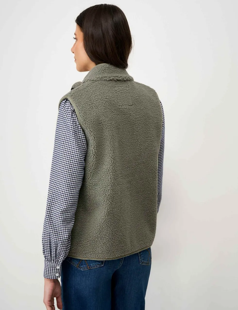 Borg High Neck Gilet