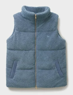 Borg Padded Funnel Neck Gilet