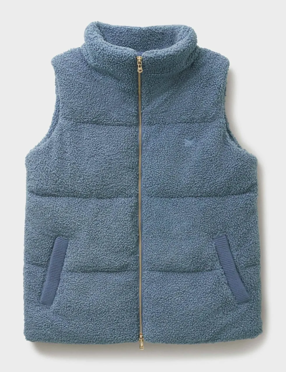 Borg Padded Funnel Neck Gilet