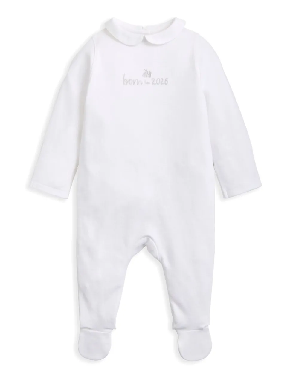 Born in 26½lbs26 Embroidered Sleepsuit (6½lbs-6 Mths)
