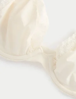 Boston Microfibre Lace Trim Wired PlungeBra