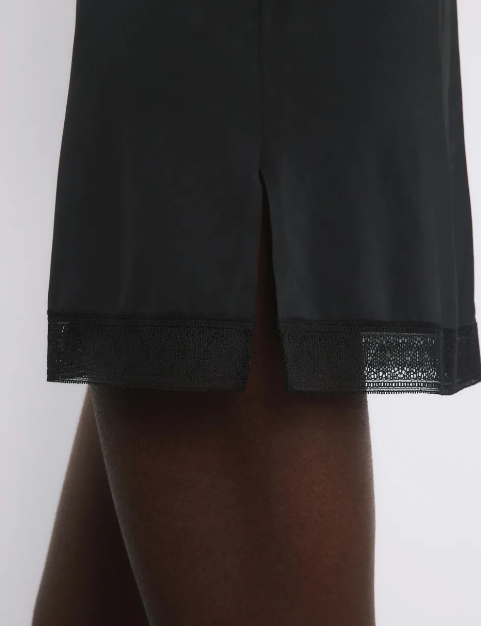 Boston Microfibre Non Wired Lace Trim Slip