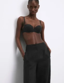 Boston Microfibre Wired Push Up Balcony Bra
