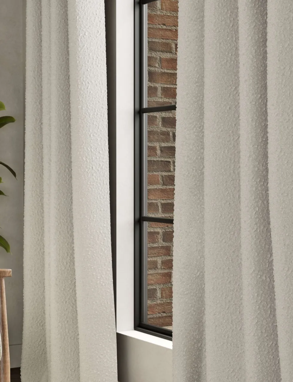Bouclé Eyelet Curtains