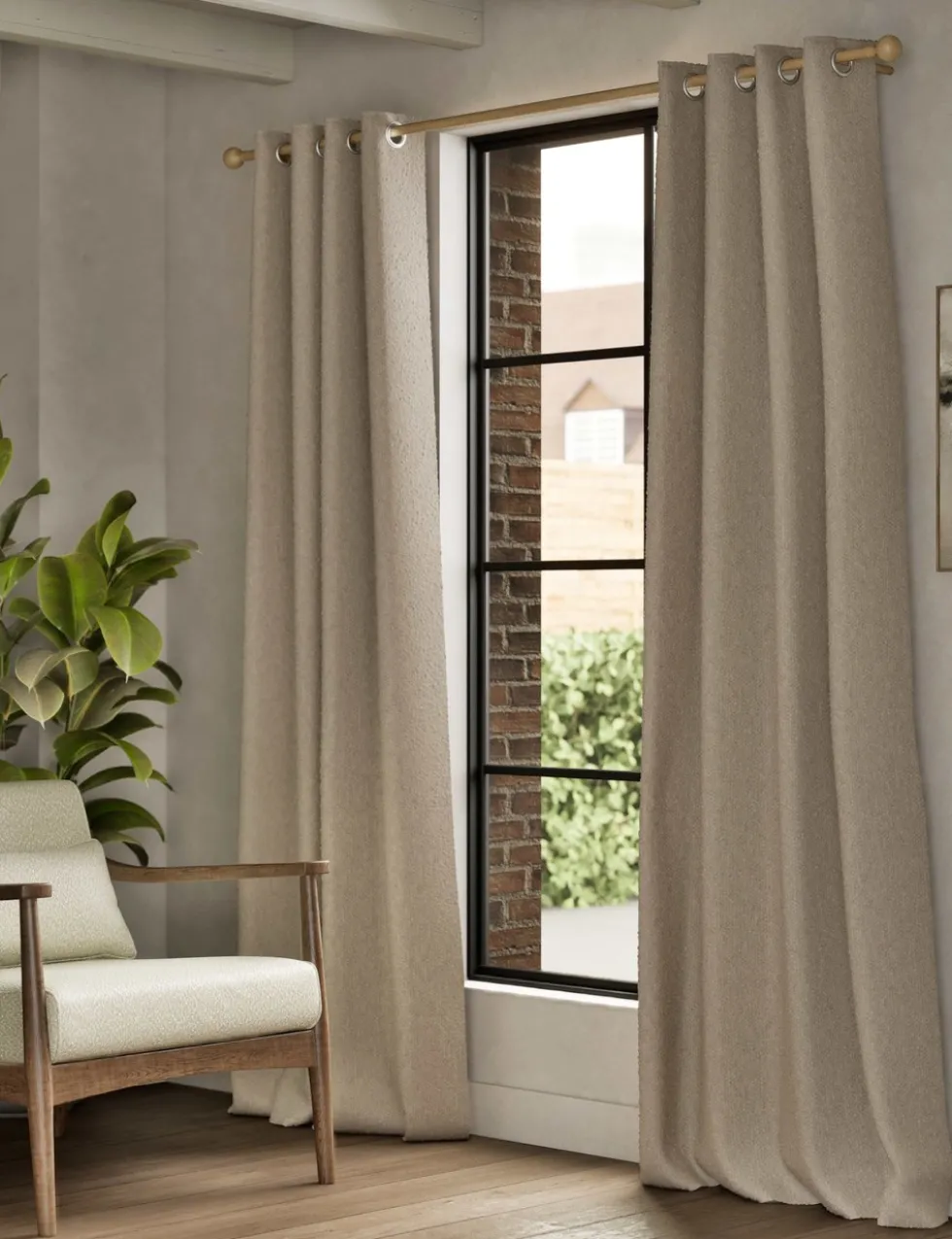 Bouclé Eyelet Curtains