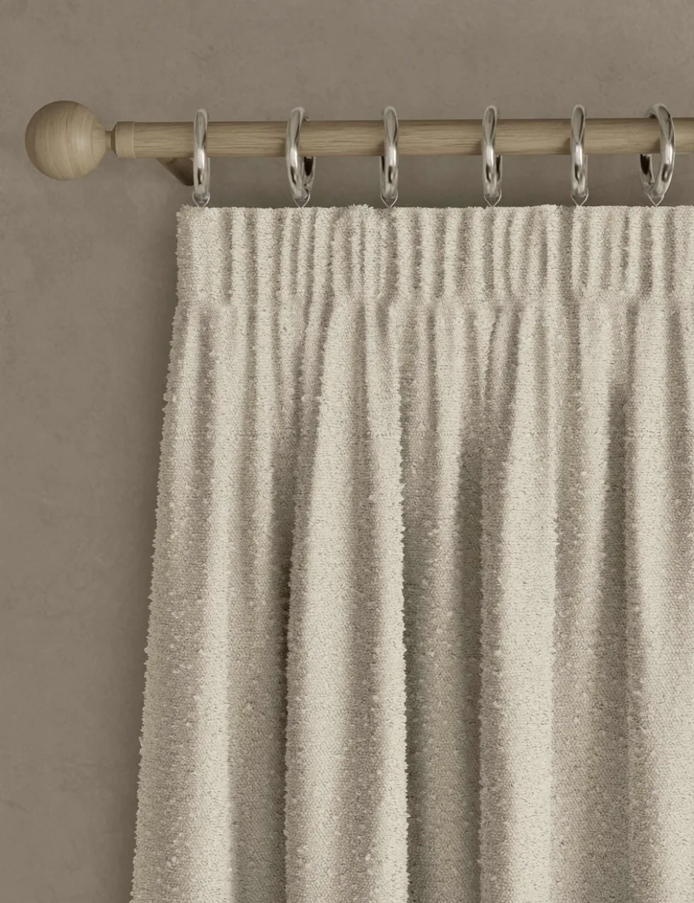 Boucle Pencil Pleat Curtains