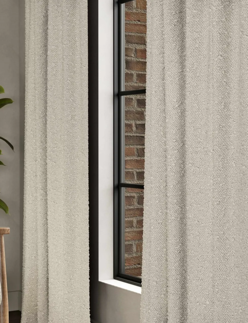 Boucle Pencil Pleat Curtains