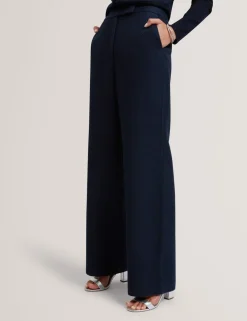 Boucle Tailored Straight Leg Trousers