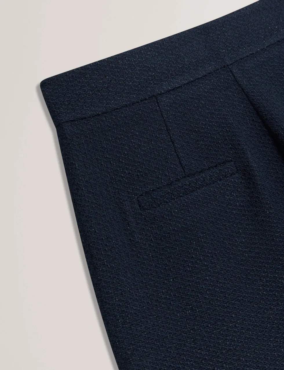 Boucle Tailored Straight Leg Trousers