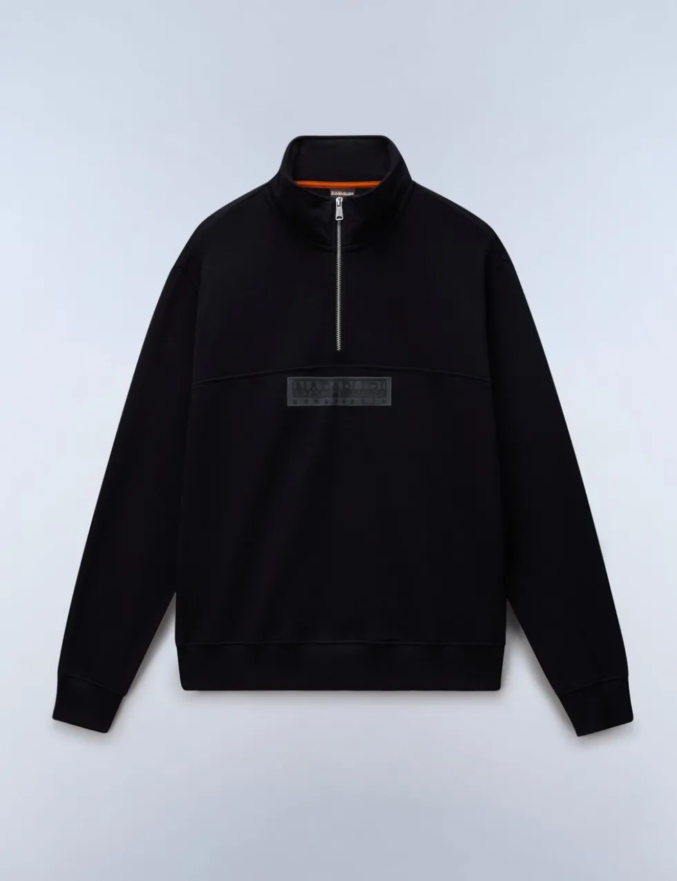 Box Logo Cotton Rich Half Zip Sweatshirt