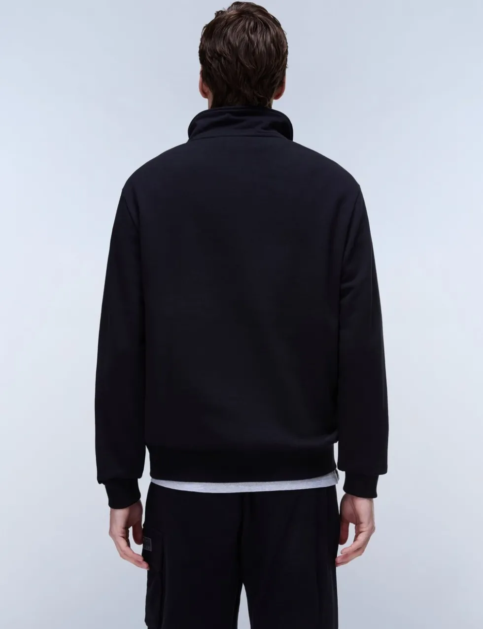 Box Logo Cotton Rich Half Zip Sweatshirt