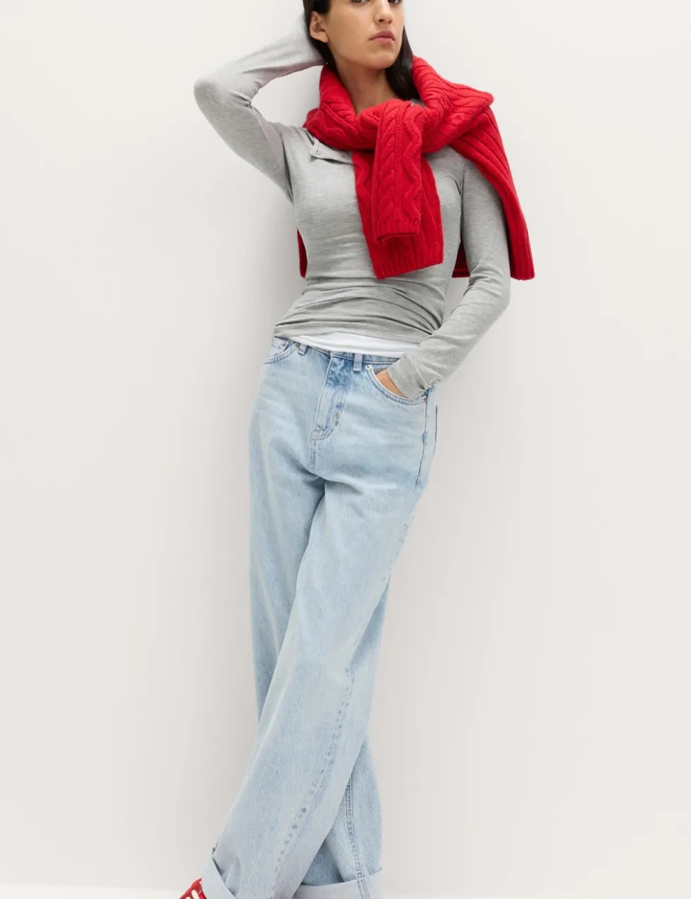 Boyfriend Mid Rise Ankle Grazer Jeans