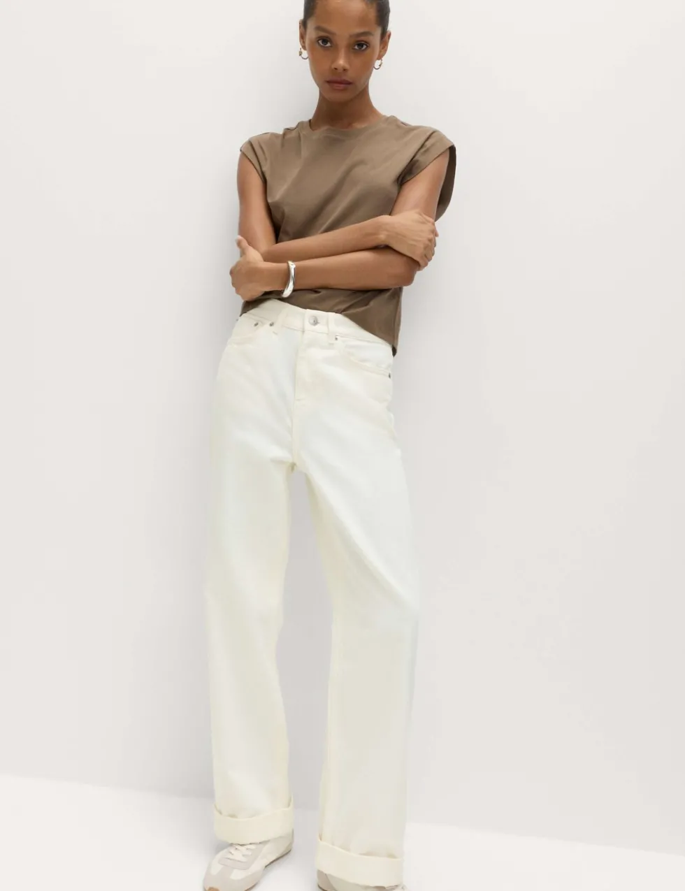 Boyfriend Mid Rise Ankle Grazer Jeans