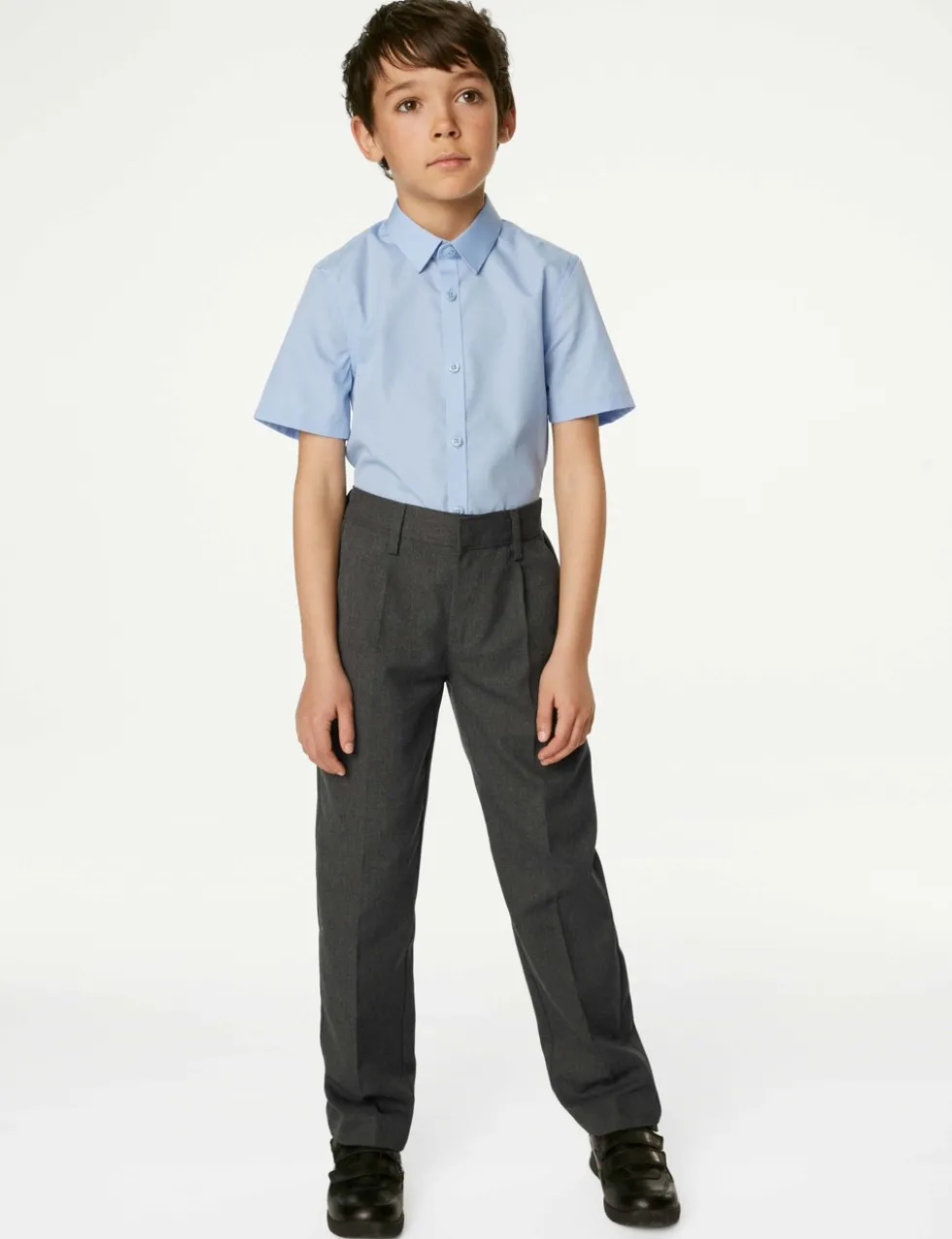 Boys' Regular Leg School Trousers (2-16 Yrs)