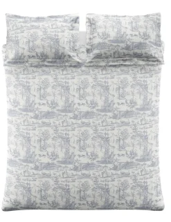Braysmith Toile Pure Cotton Bedding Set