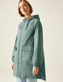 Brindle Printed Packaway Rain Jacket