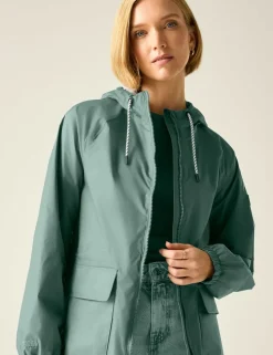 Brindle Printed Packaway Rain Jacket