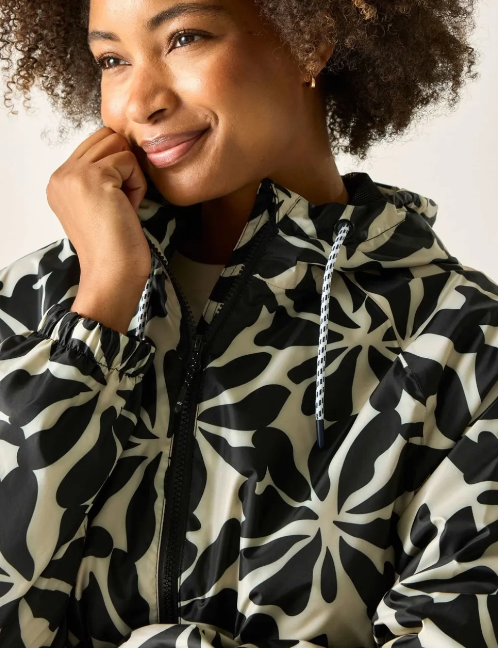 Brindle Printed Packaway Rain Jacket