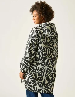 Brindle Printed Packaway Rain Jacket