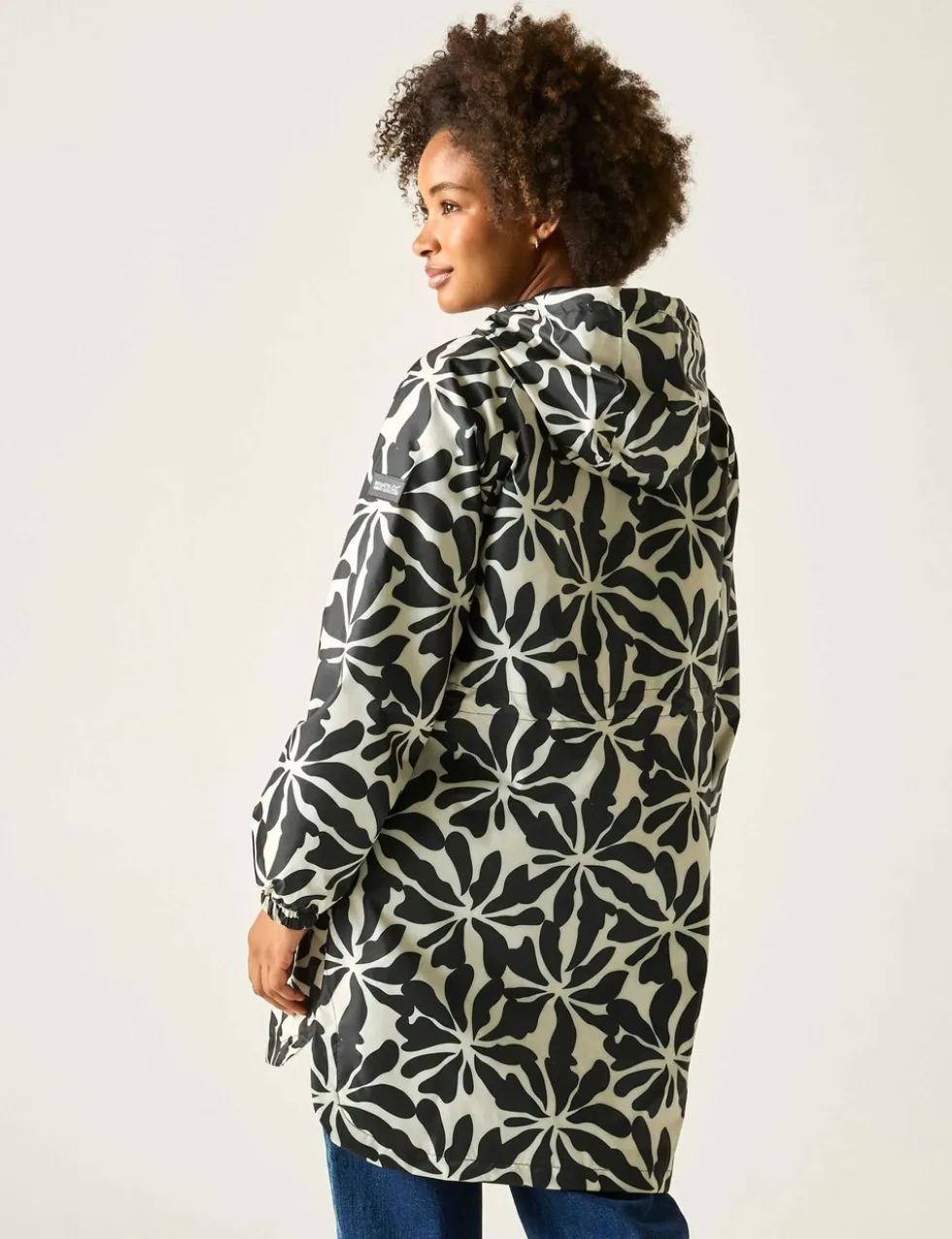 Brindle Printed Packaway Rain Jacket