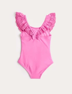 Broderie Frill Swimsuit (2-8 Yrs)