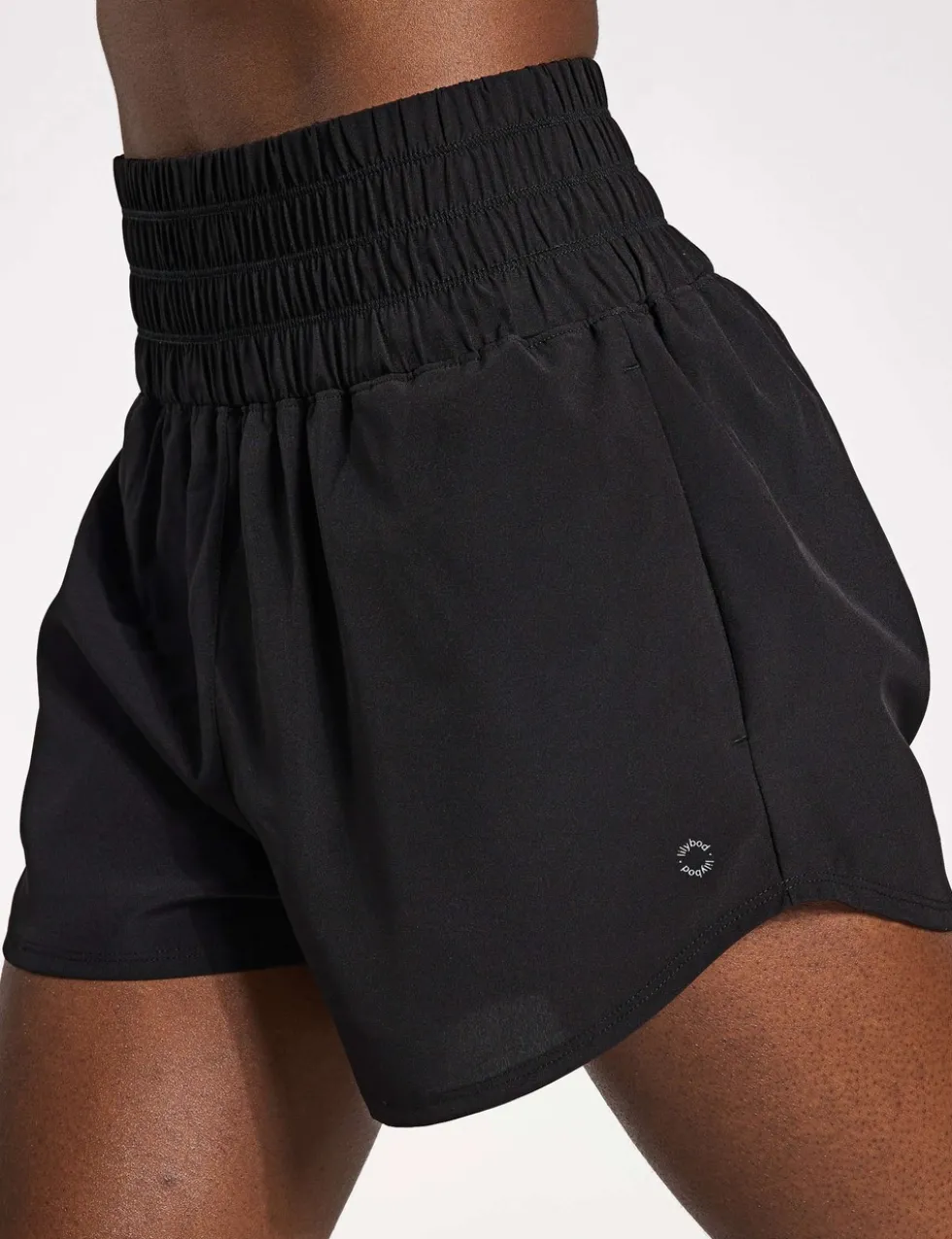 Bronte Woven High Waisted Running Shorts