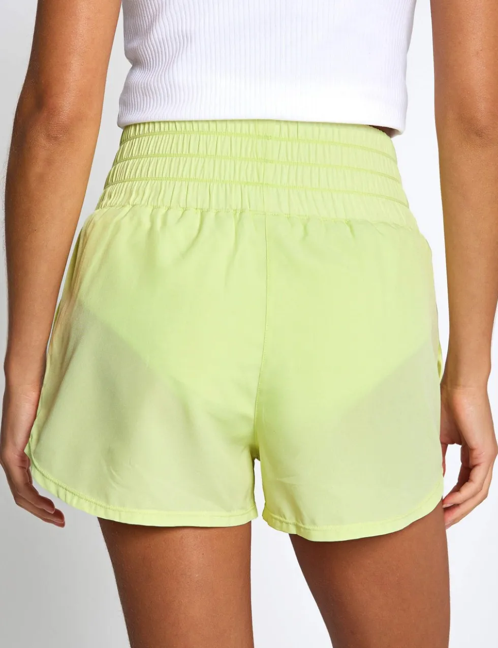 Bronte Woven High Waisted Running Shorts