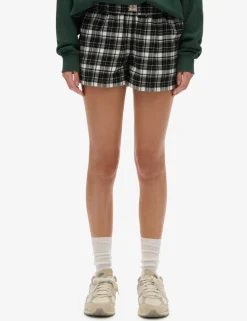 Brushed Cotton Checked Pyjama Shorts