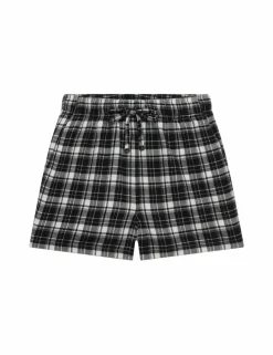 Brushed Cotton Checked Pyjama Shorts