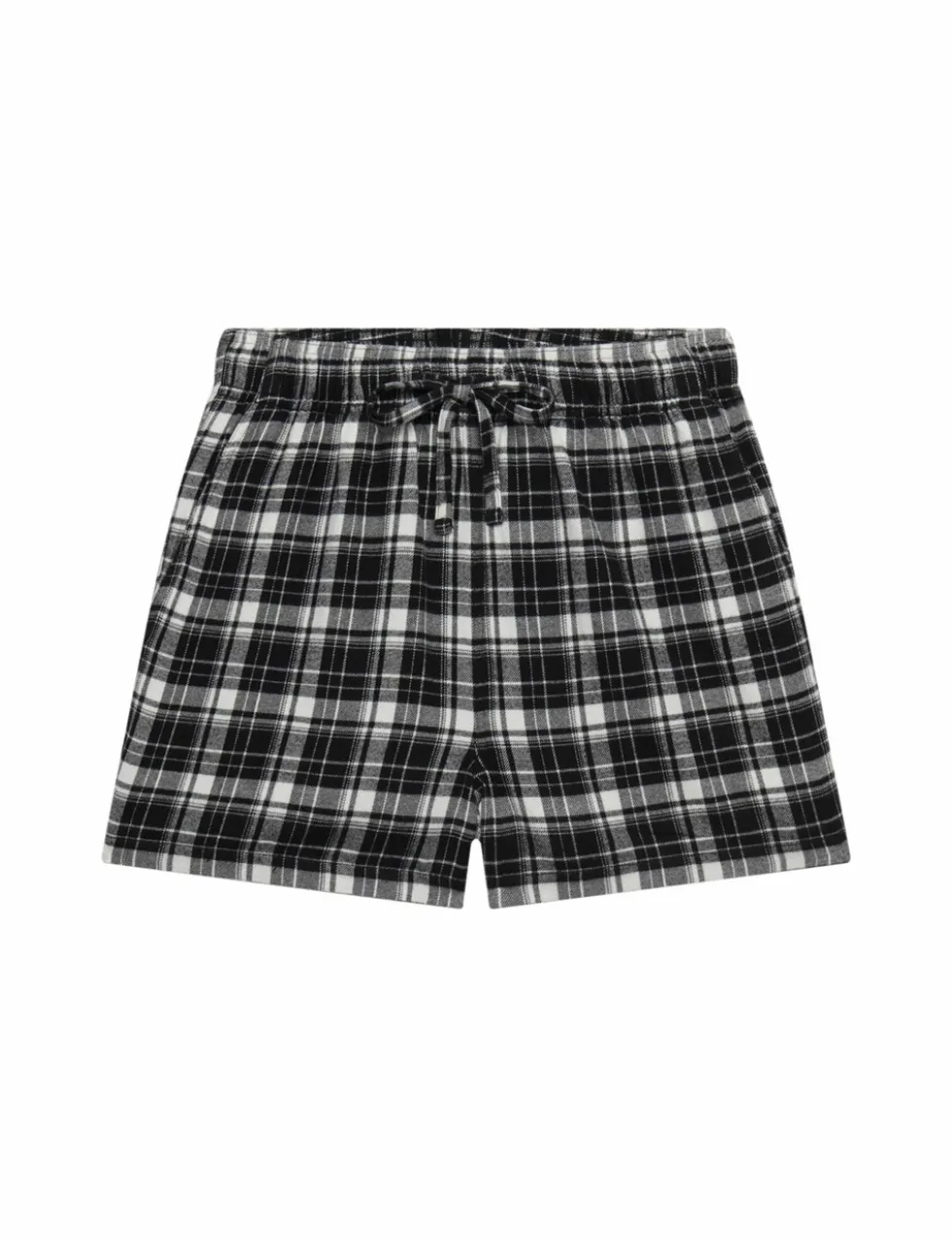 Brushed Cotton Checked Pyjama Shorts