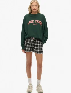 Brushed Cotton Checked Pyjama Shorts