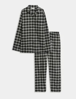 Brushed Cotton Checked Pyjama Set