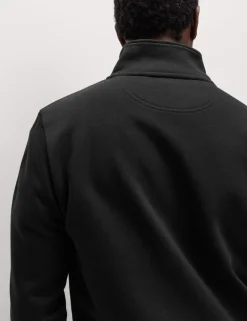 Brushed Cotton Rich Funnel Neck Sweatshirt