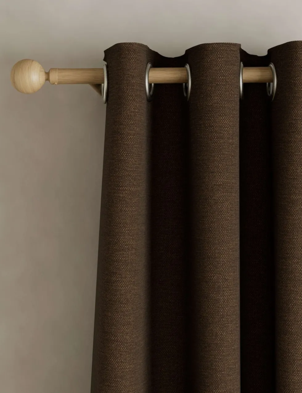Brushed Eyelet Blackout Thermal Curtains